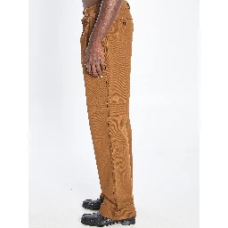 Cotton gabardine trousers