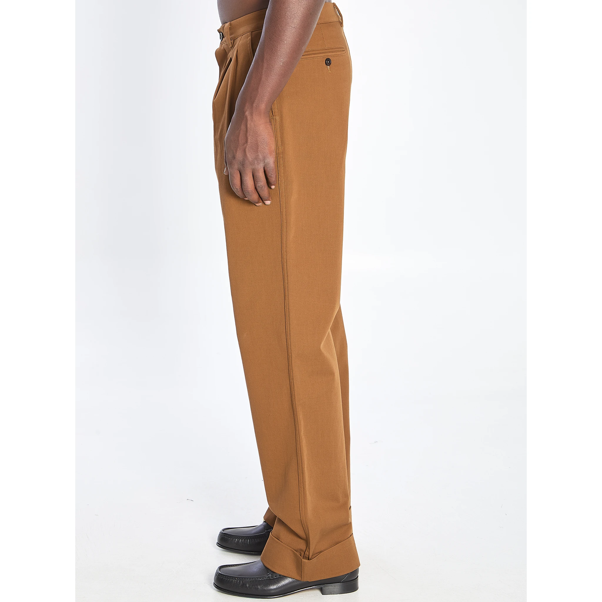 Cotton gabardine trousers