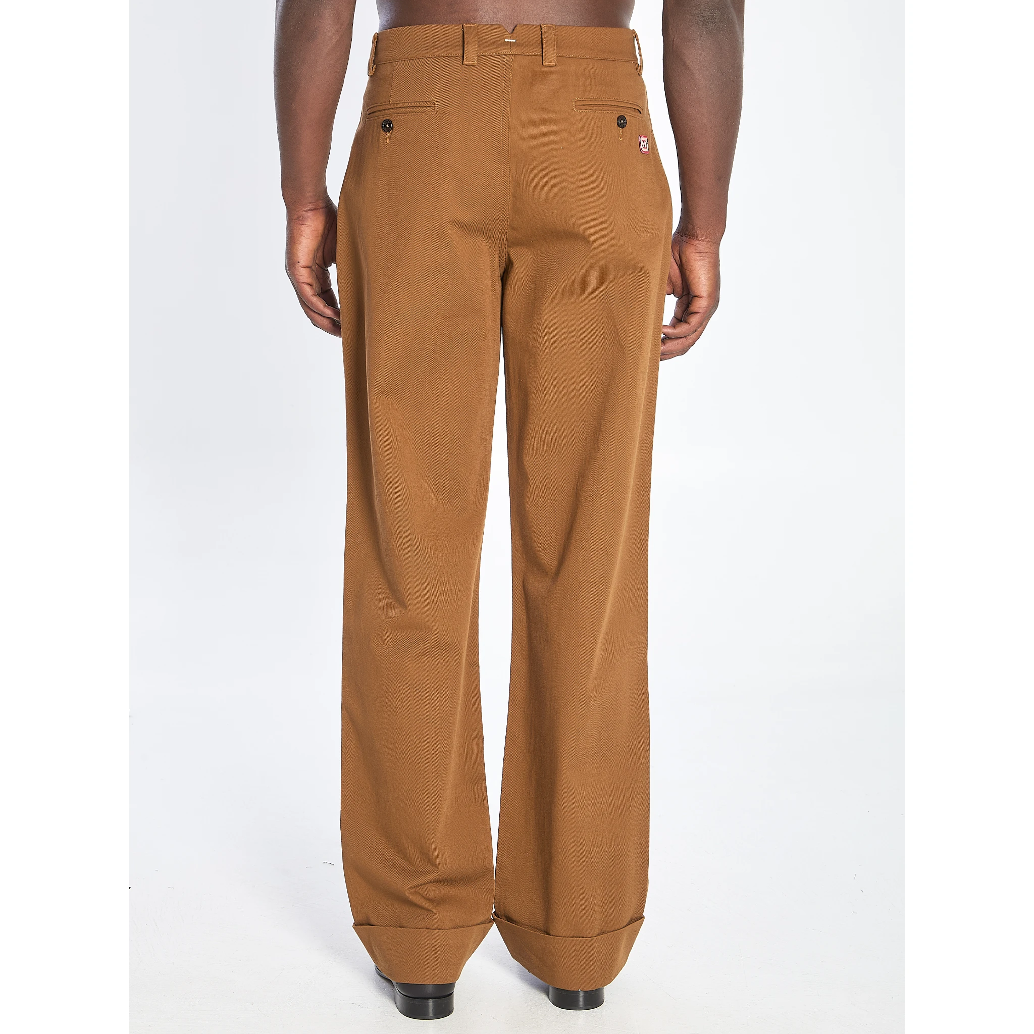 Cotton gabardine trousers