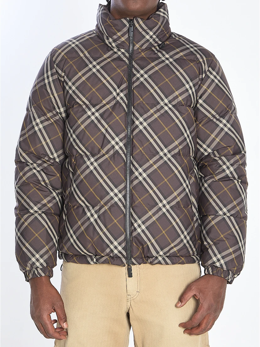 Reversible Check puffer jacket