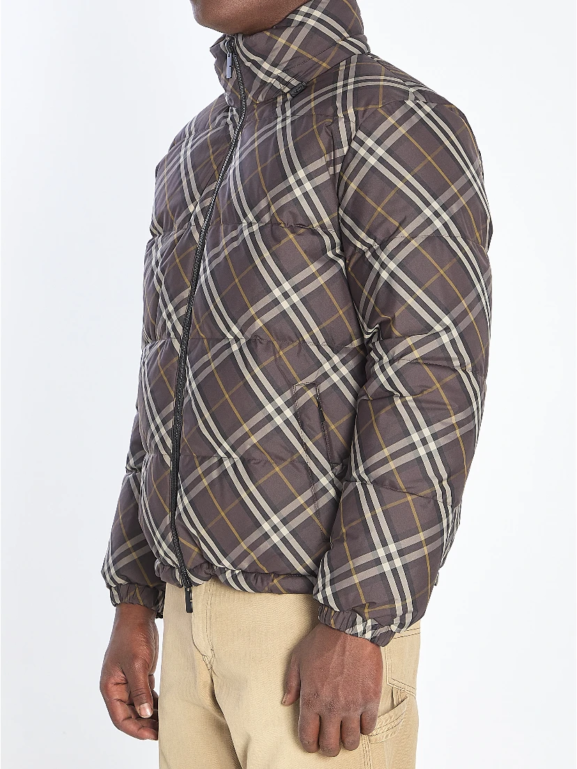 Reversible Check puffer jacket