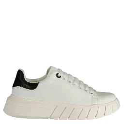 White Polyester Sneaker