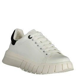 White Polyester Sneaker