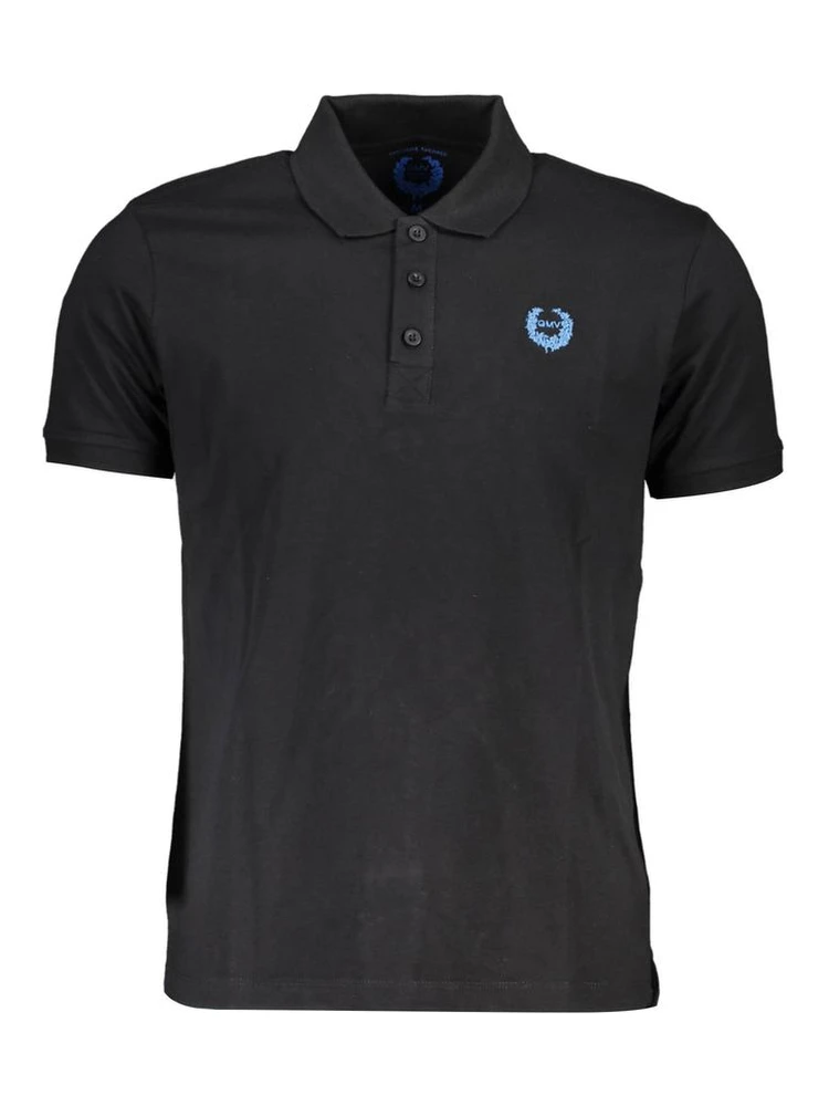 Black Cotton Polo Shirt