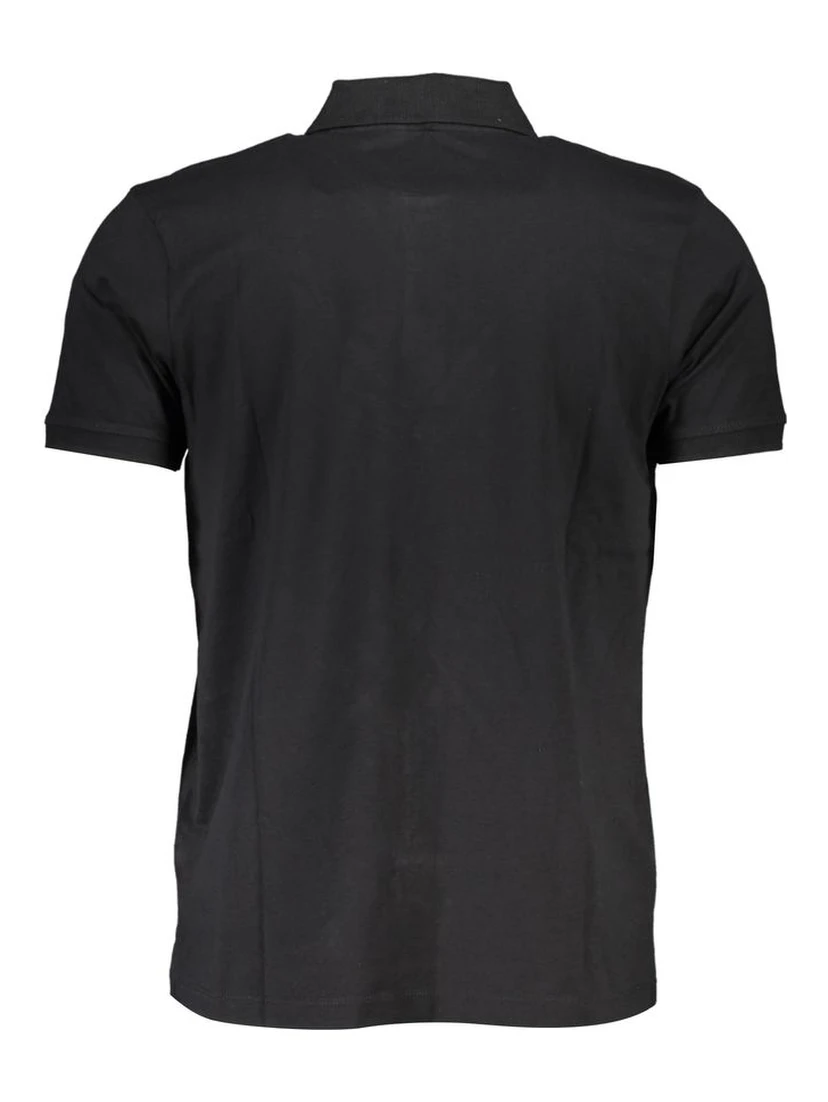 Black Cotton Polo Shirt