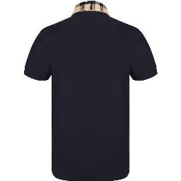 Blue Cotton Polo Shirt