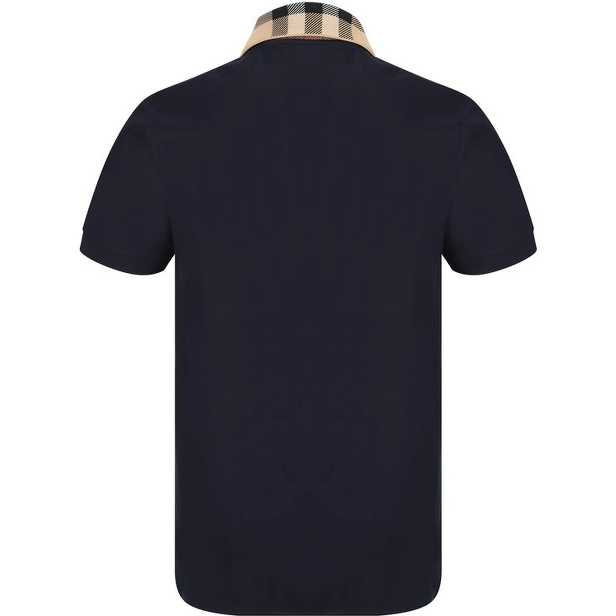Blue Cotton Polo Shirt