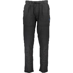 Black Cotton Men's Track Pant