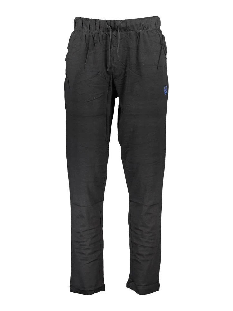 Black Cotton Men's Track Pant