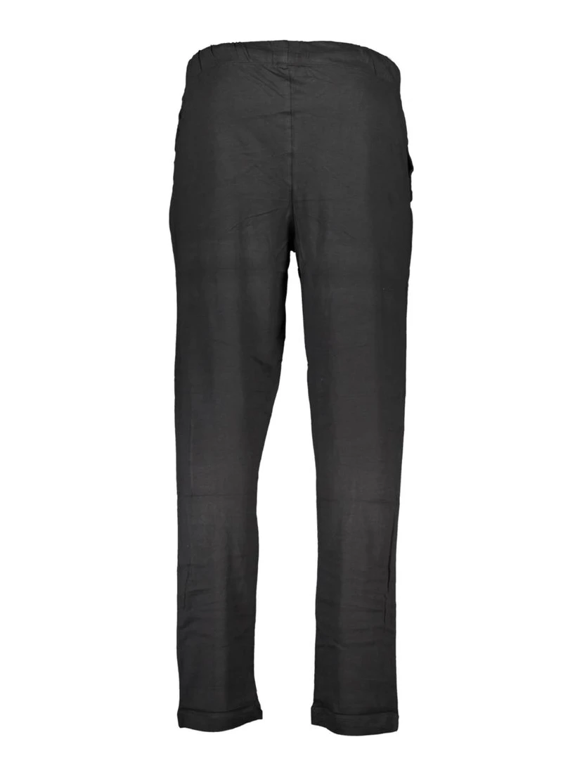Black Cotton Men's Track Pant
