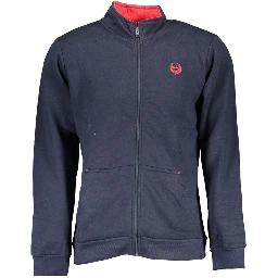Blue Polyester Men's Sweatshirt