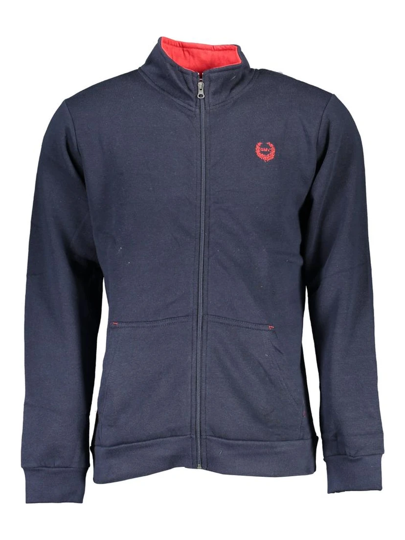 Blue Polyester Men's Sweatshirt