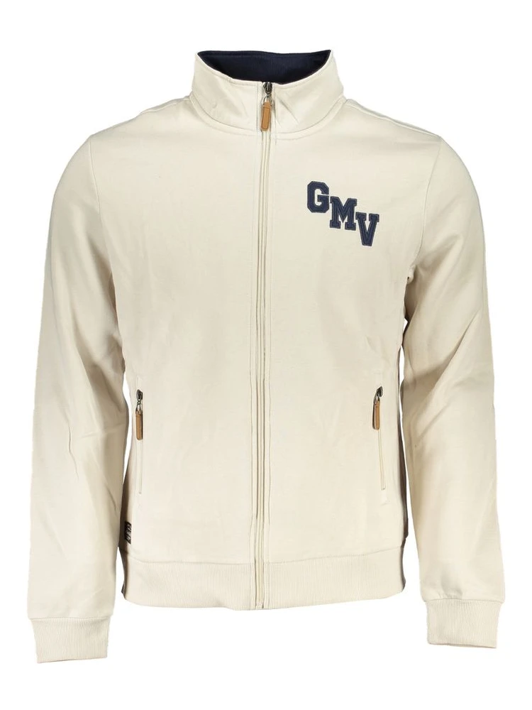 White Polyester Men's Sweatshirt