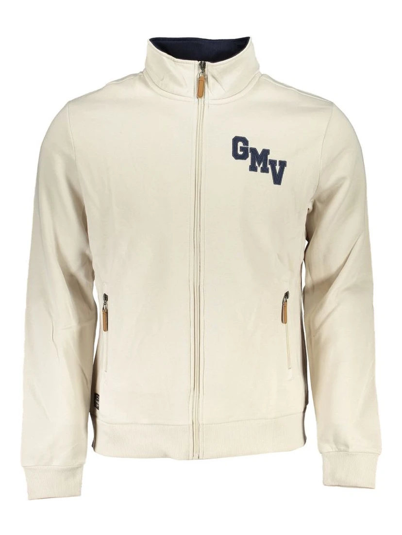 White Polyester Men's Sweatshirt
