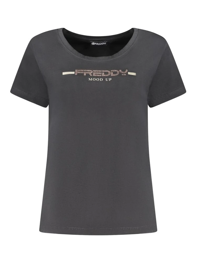 Black Cotton T-Shirt