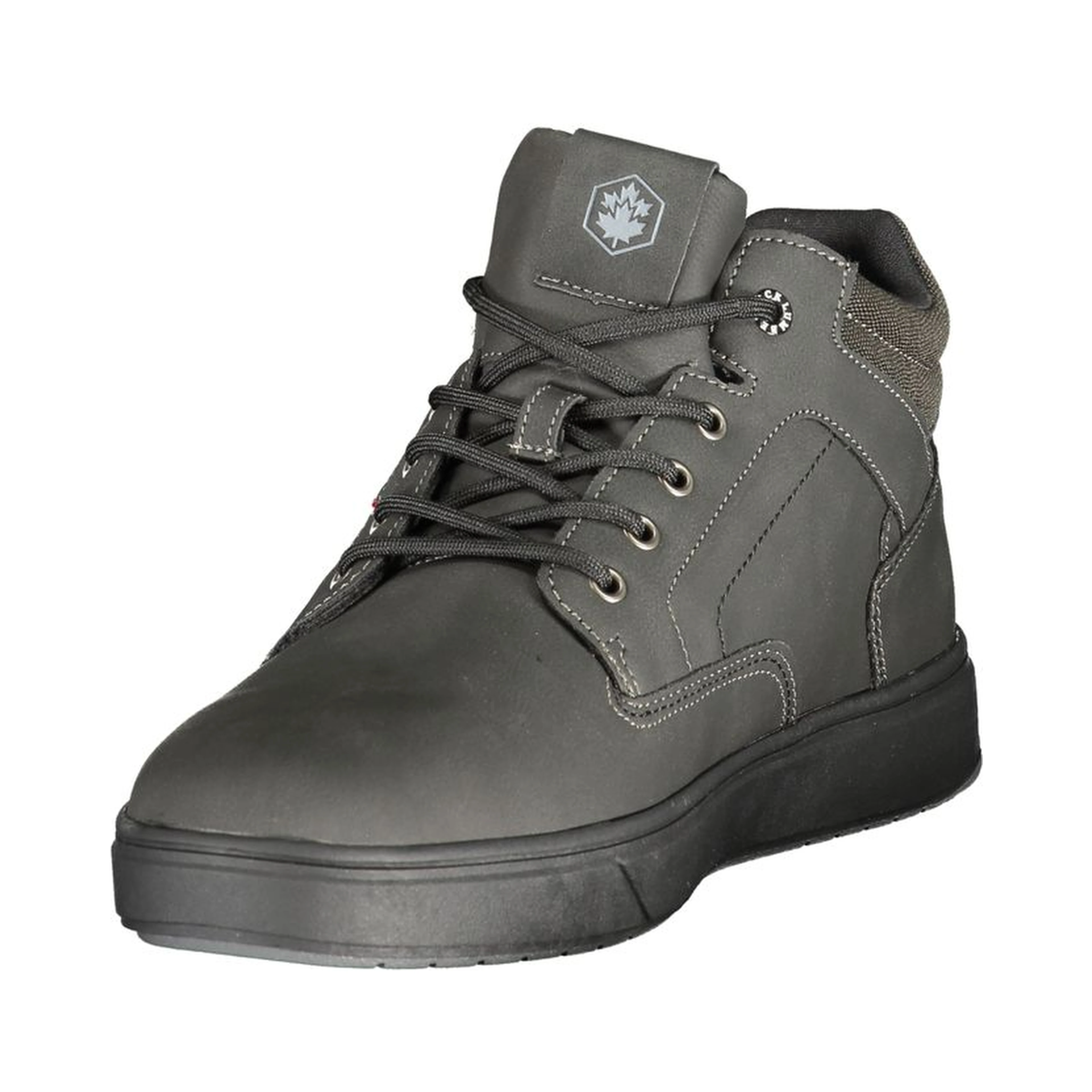 Black Polyurethane Men Sneaker