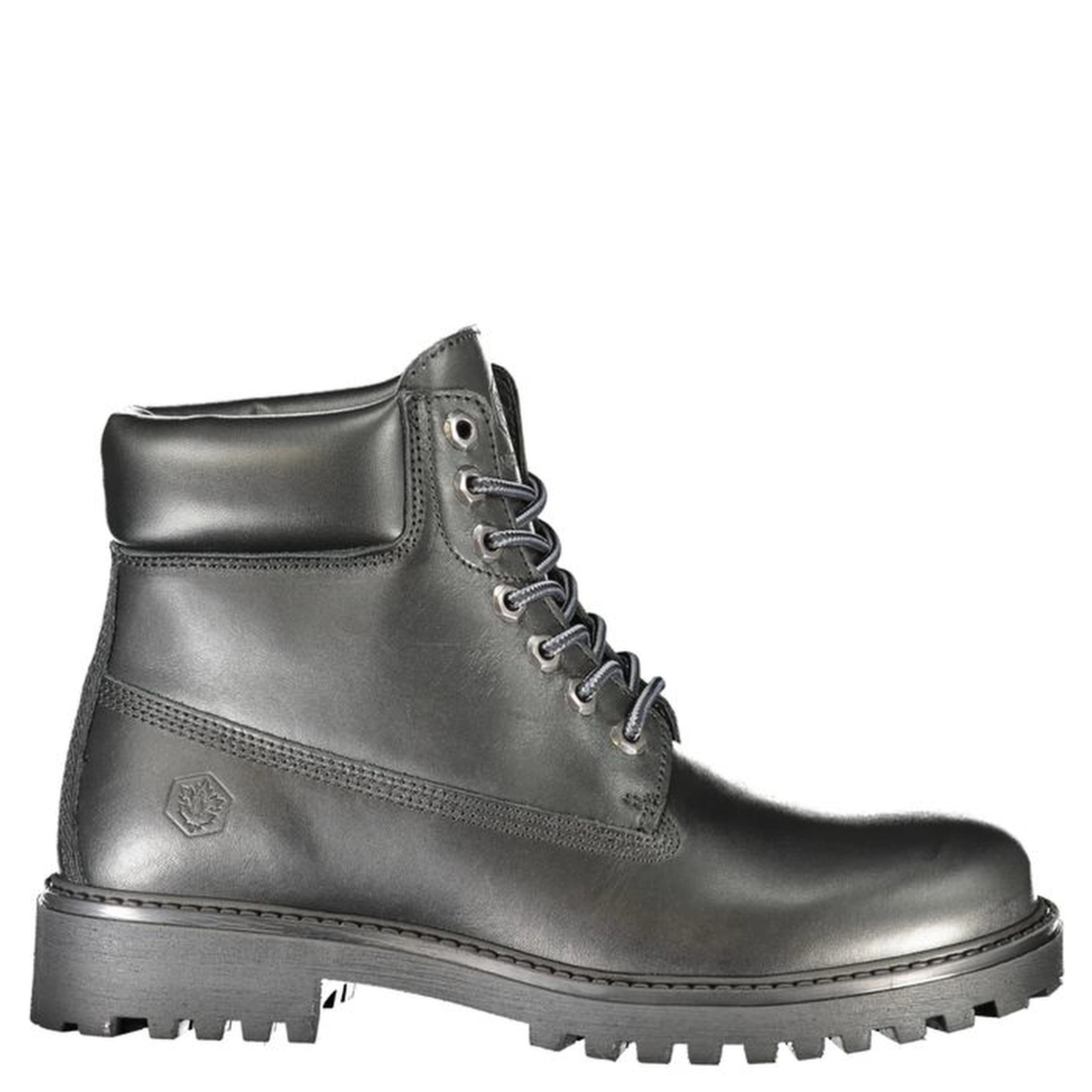 Black Leather Men Sneaker