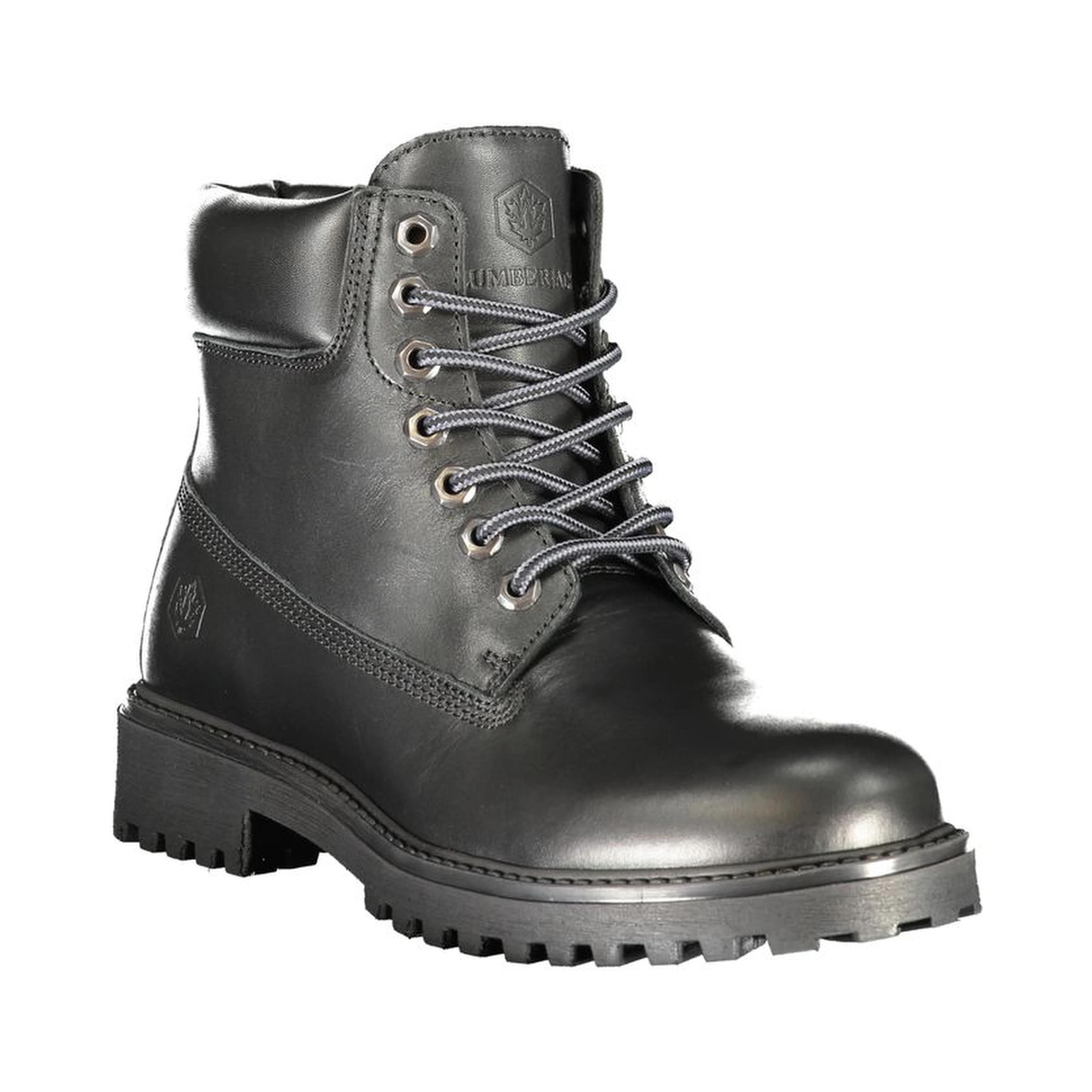 Black Leather Men Sneaker
