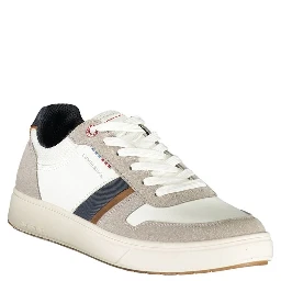 White Polyester Sneaker