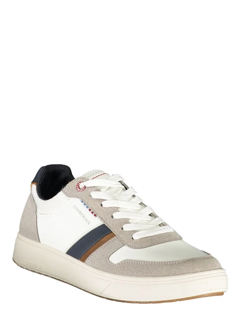 White Polyester Sneaker