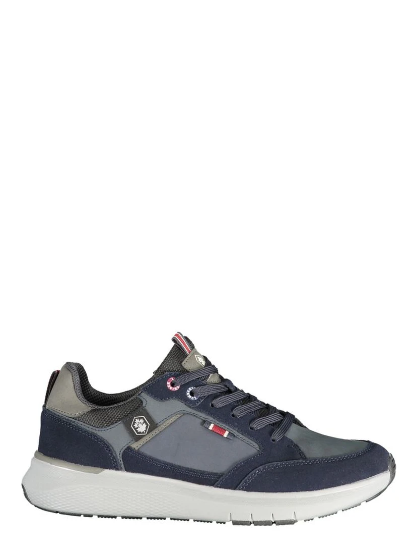 Blue Polyurethane Men's Sneaker