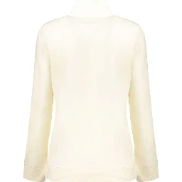 Bianco Cotton Women Sweatshirt