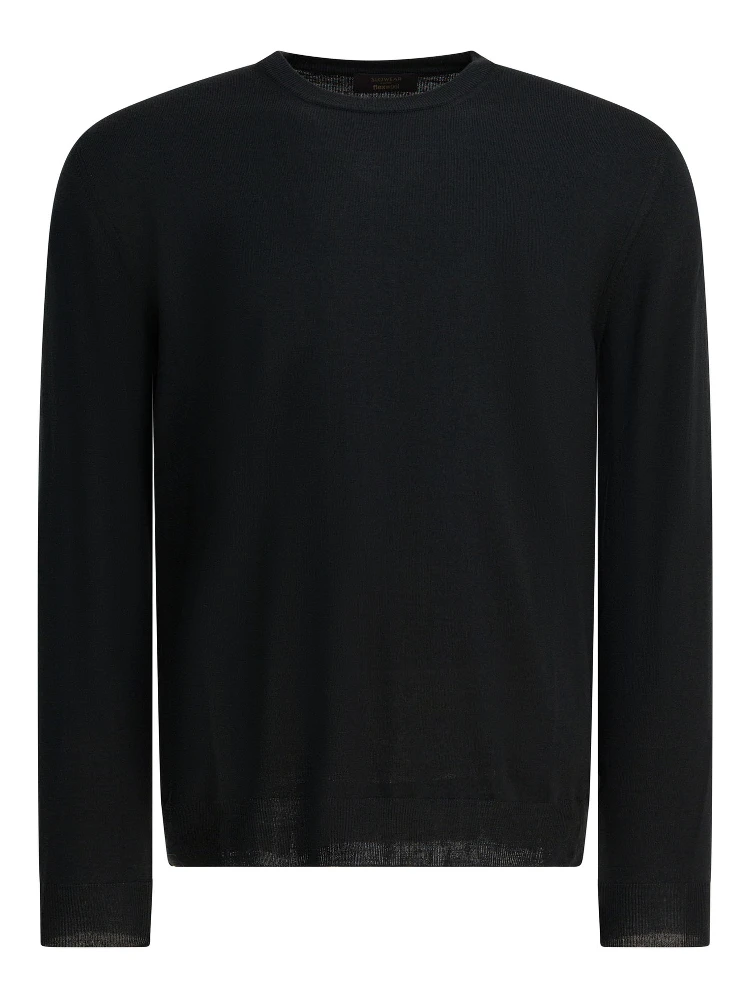 Wool crewneck knitwear