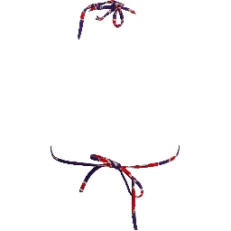 Labirinto print triangle bikini top