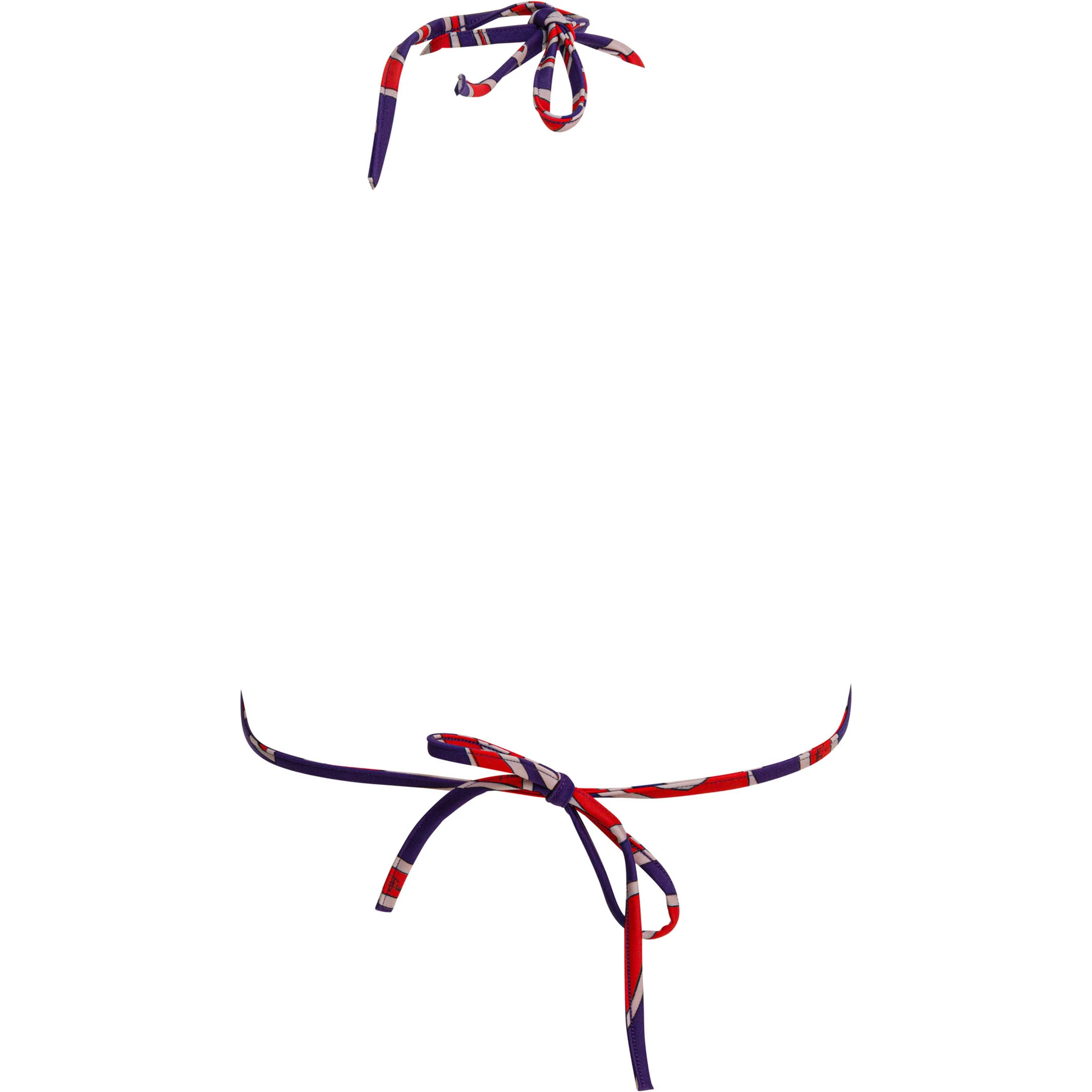 Labirinto print triangle bikini top