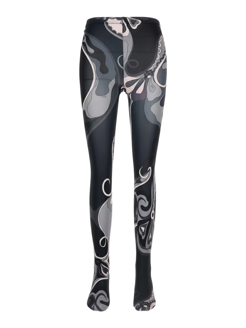 Printed jersey tights