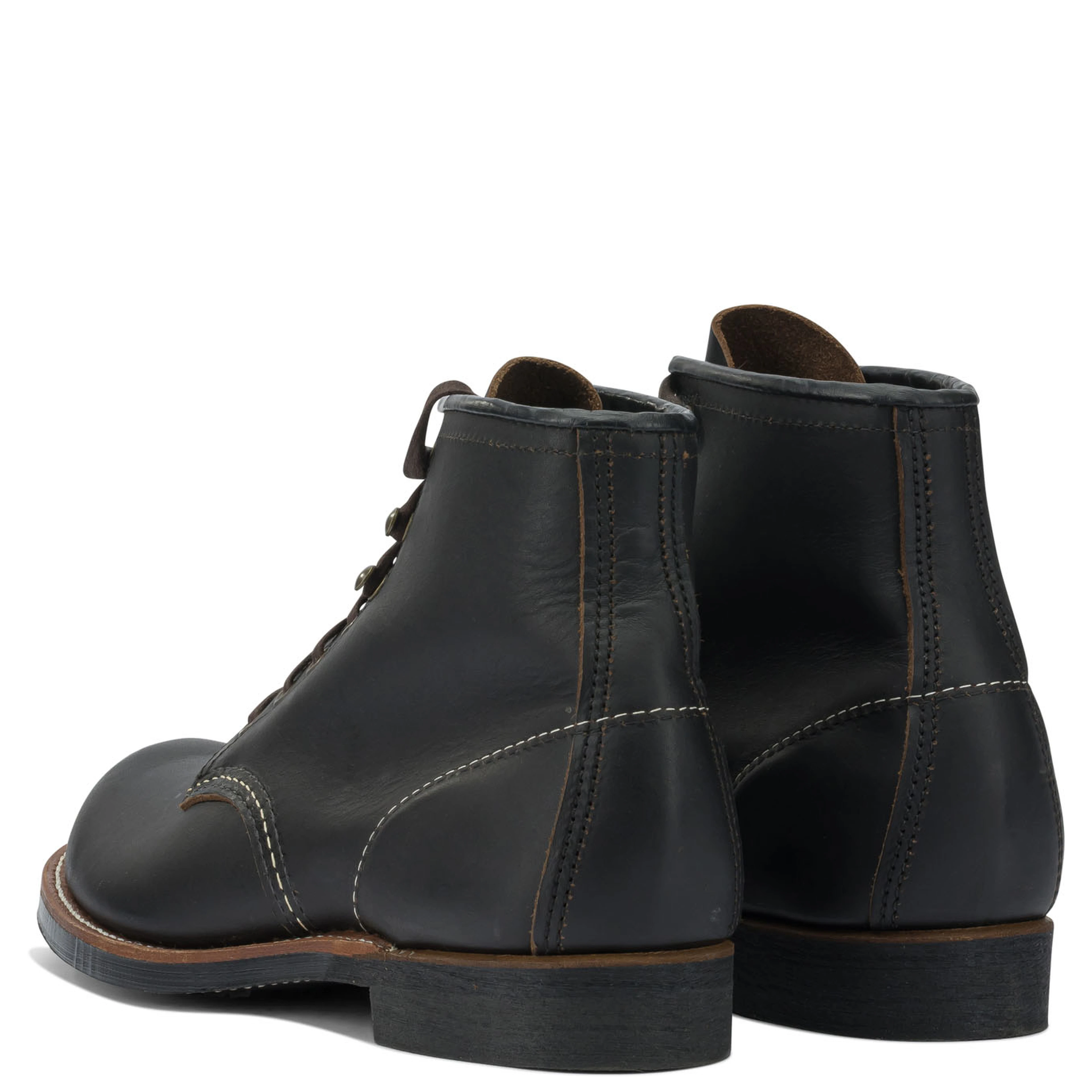 "Blacksmith 3345 Black Prairie" lace-up ankle boots