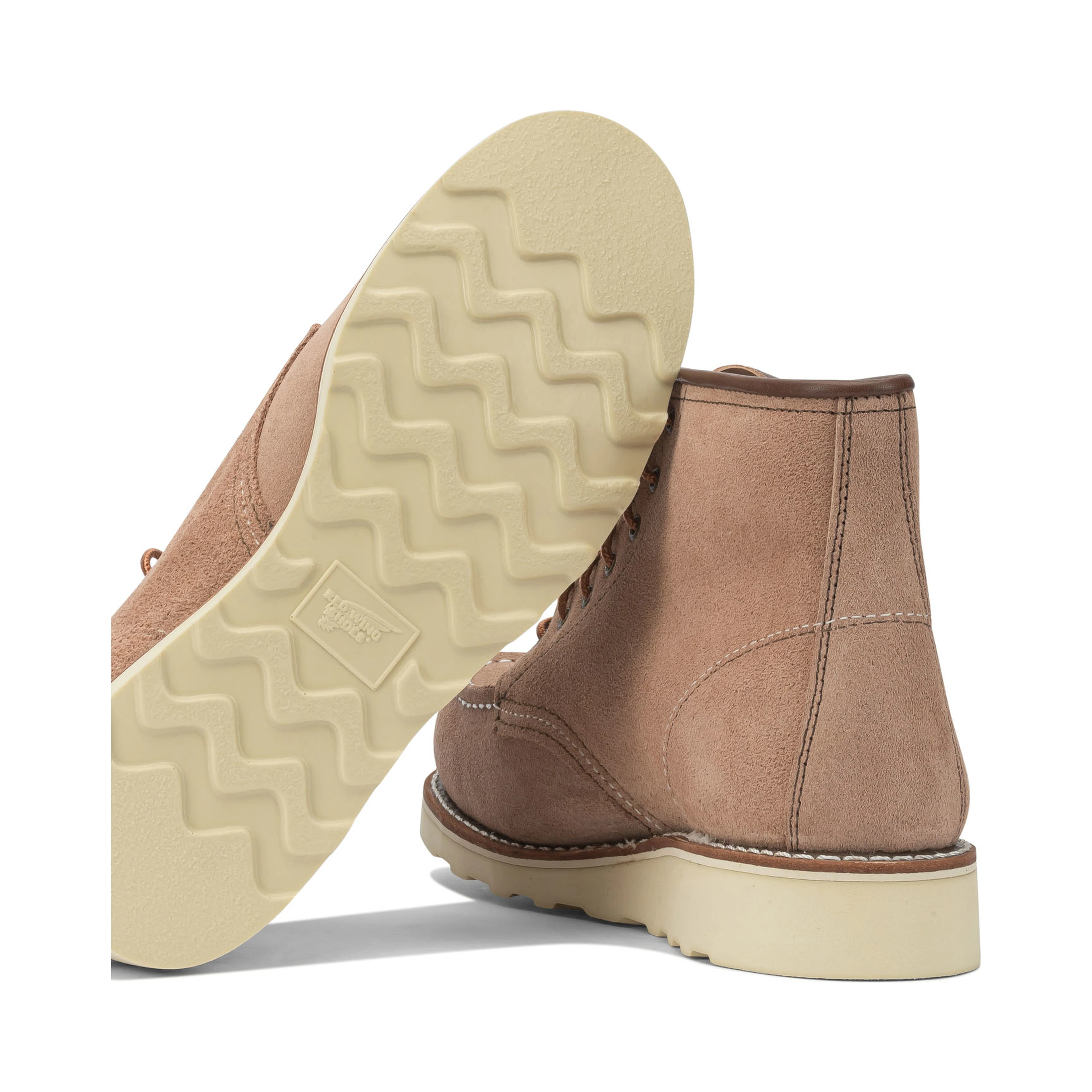 حذاء بوت للكاحل برباط، موديل "6 Moc Toe 3319 Dusty Rose Abilene".