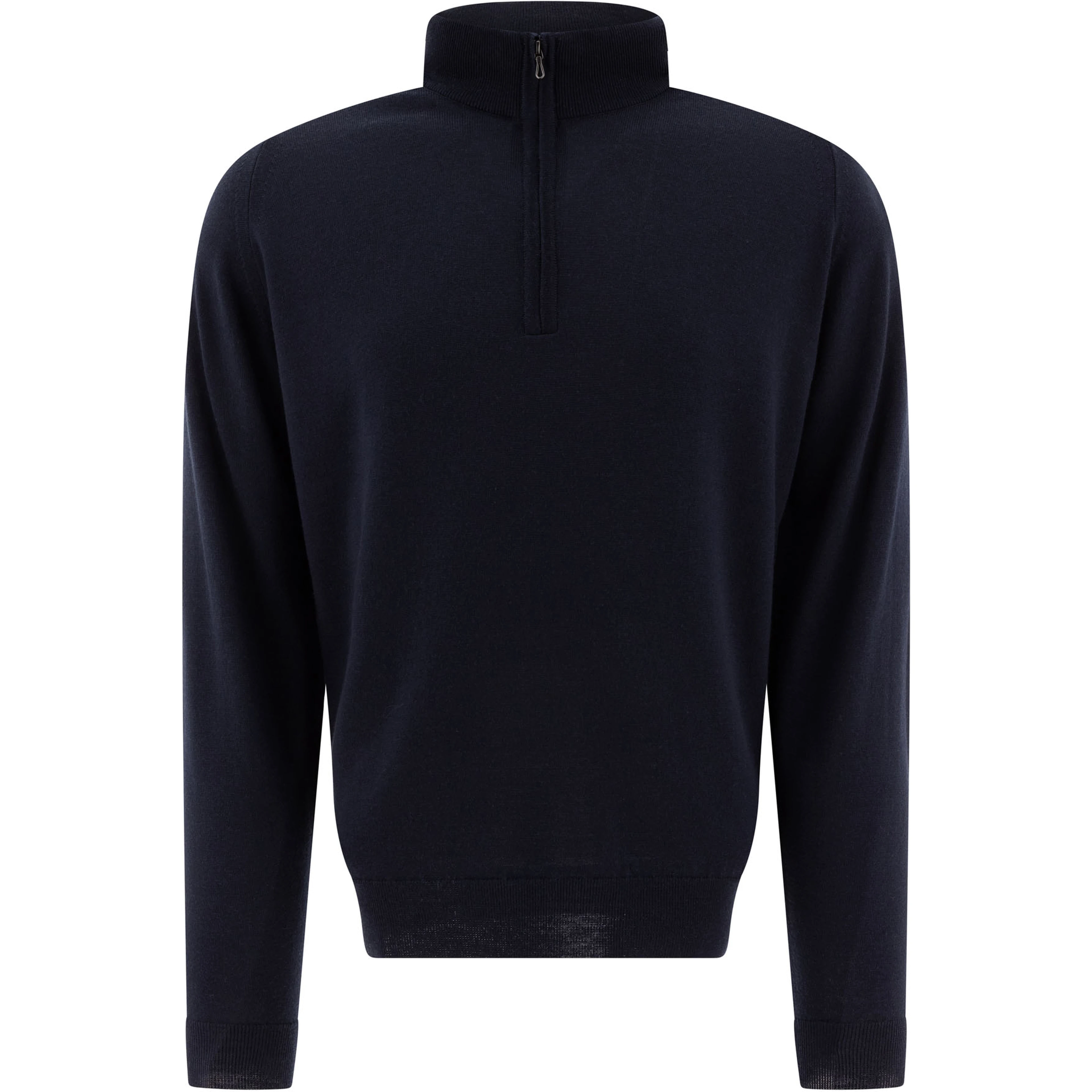 Merino wool "Tapton" half-zip sweater