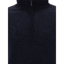 Merino wool "Tapton" half-zip sweater