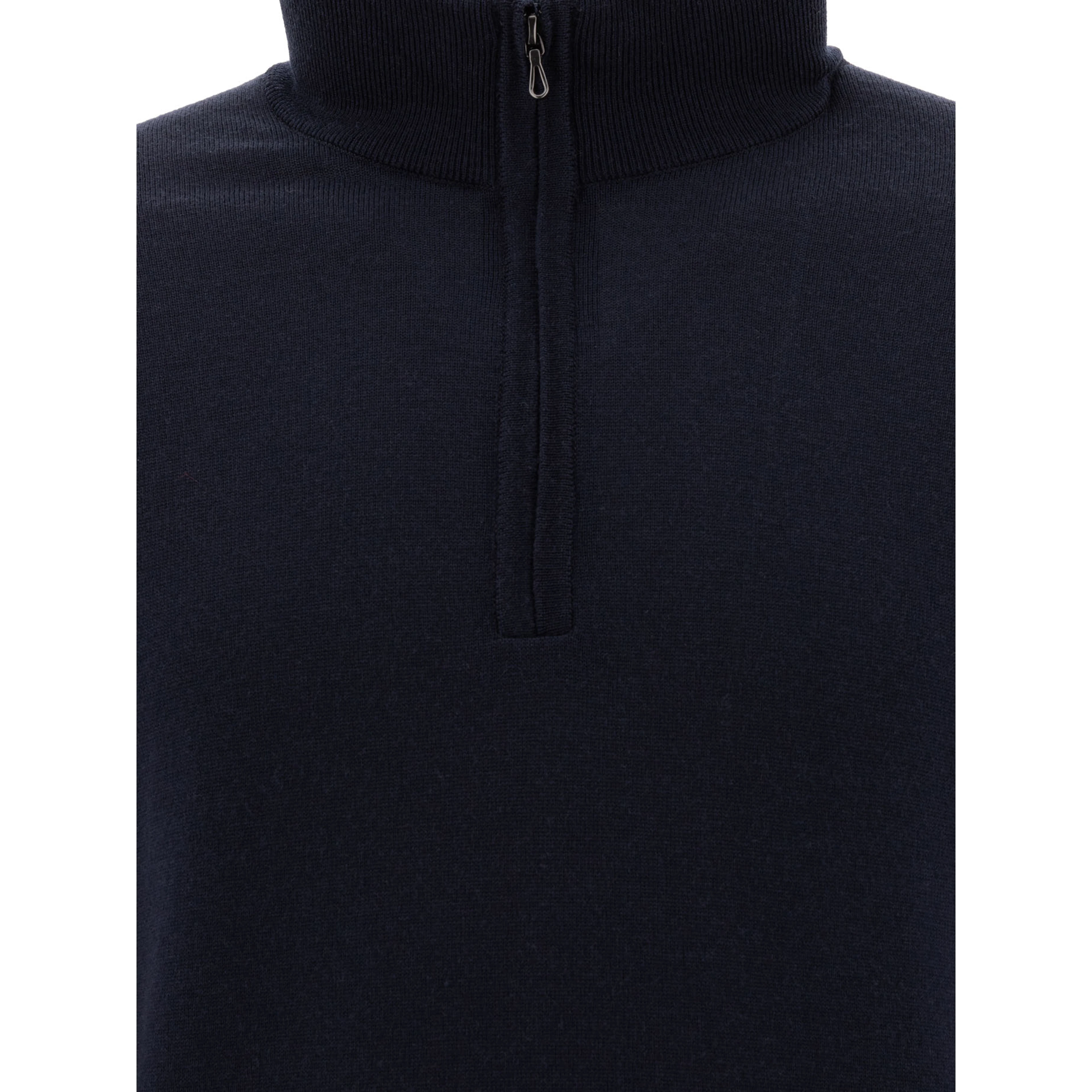 Merino wool "Tapton" half-zip sweater