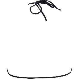 Iride print triangle bikini top