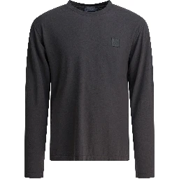 Cotton crepe jersey T-shirt with logo