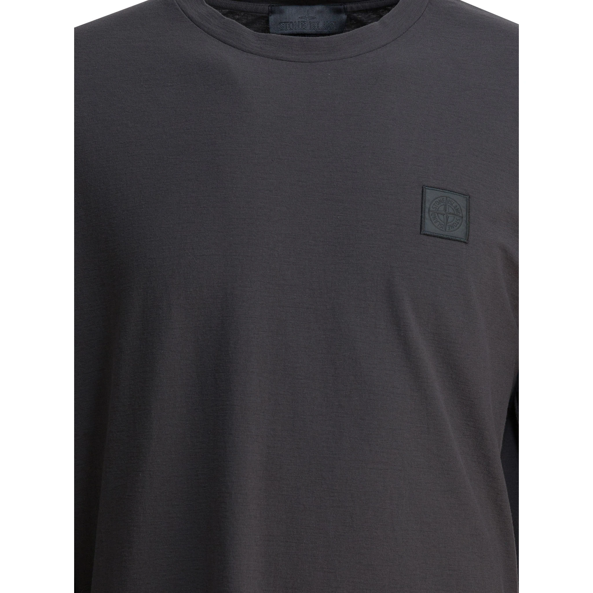 Cotton crepe jersey T-shirt with logo