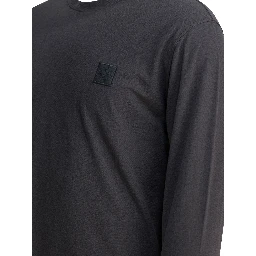 Cotton crepe jersey T-shirt with logo