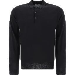 "Belper" merino wool polo shirt