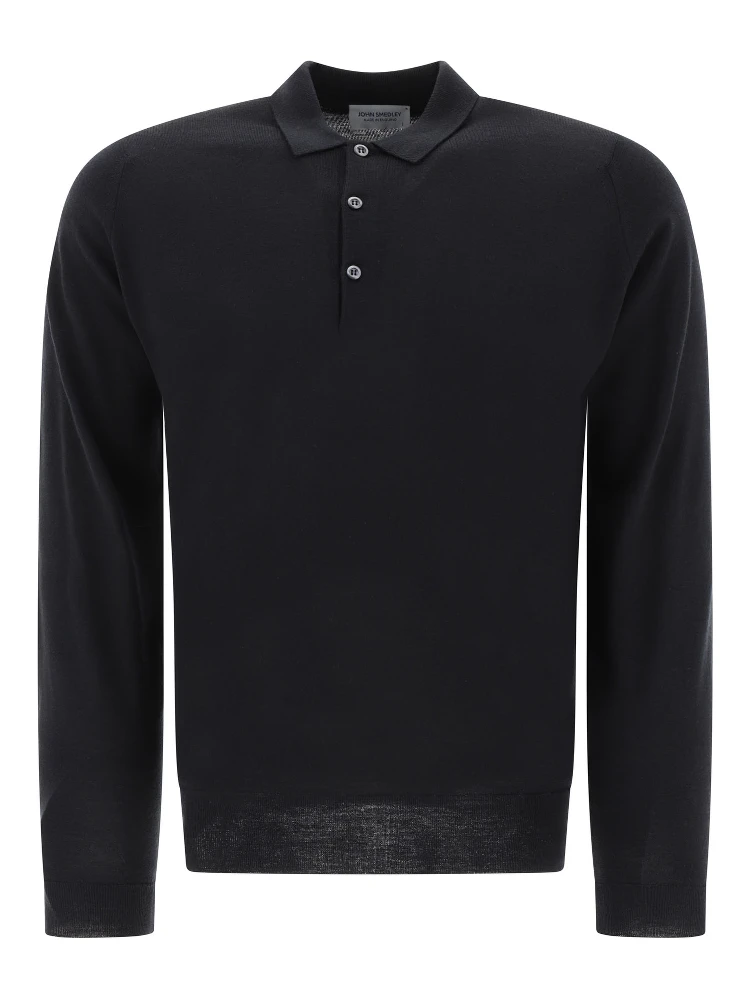 "Belper" merino wool polo shirt