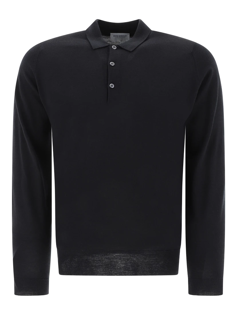 "Belper" merino wool polo shirt