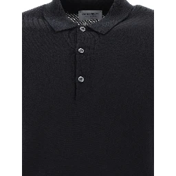 "Belper" merino wool polo shirt