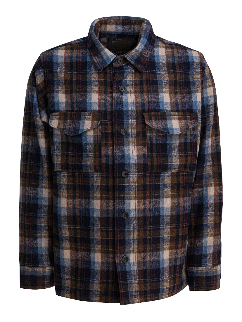 Wool overshirt jacket