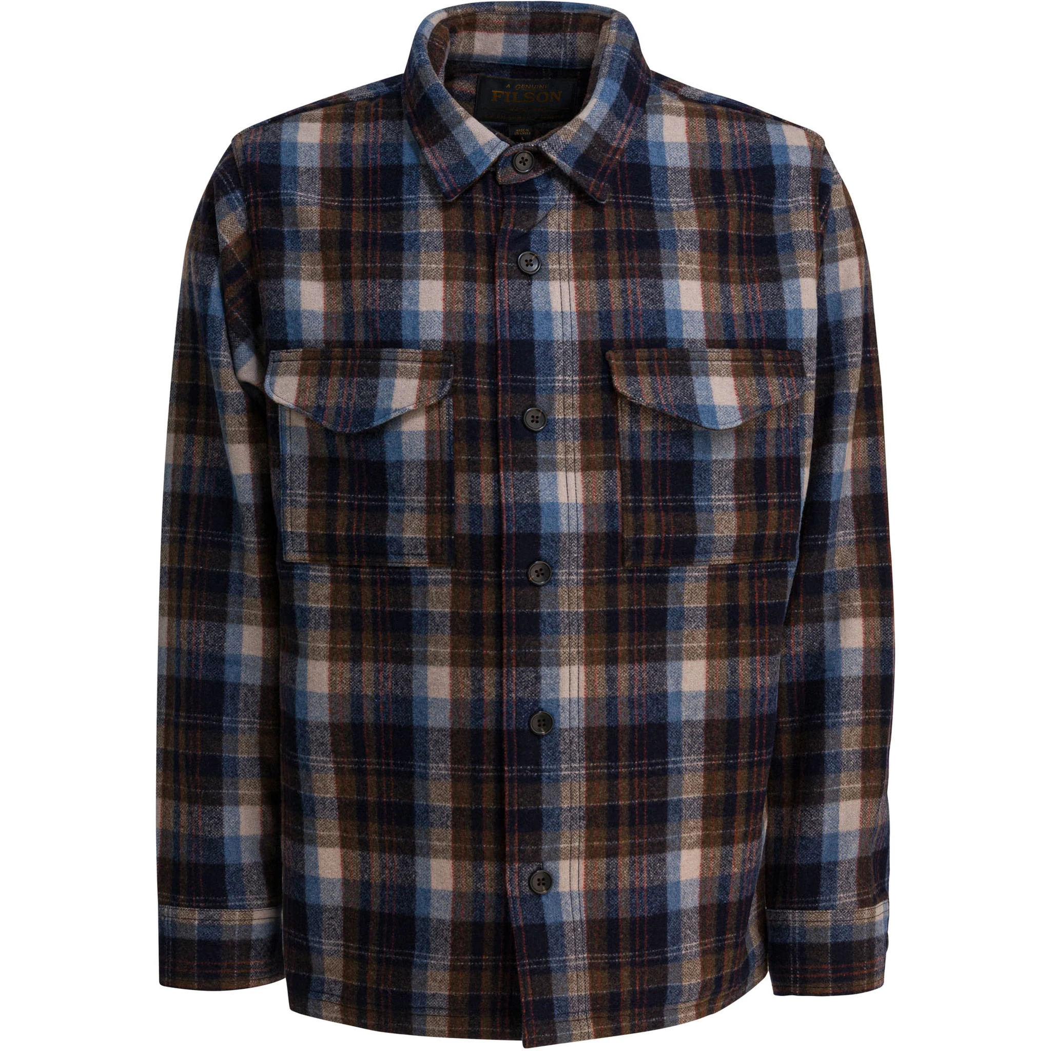 Wool overshirt jacket