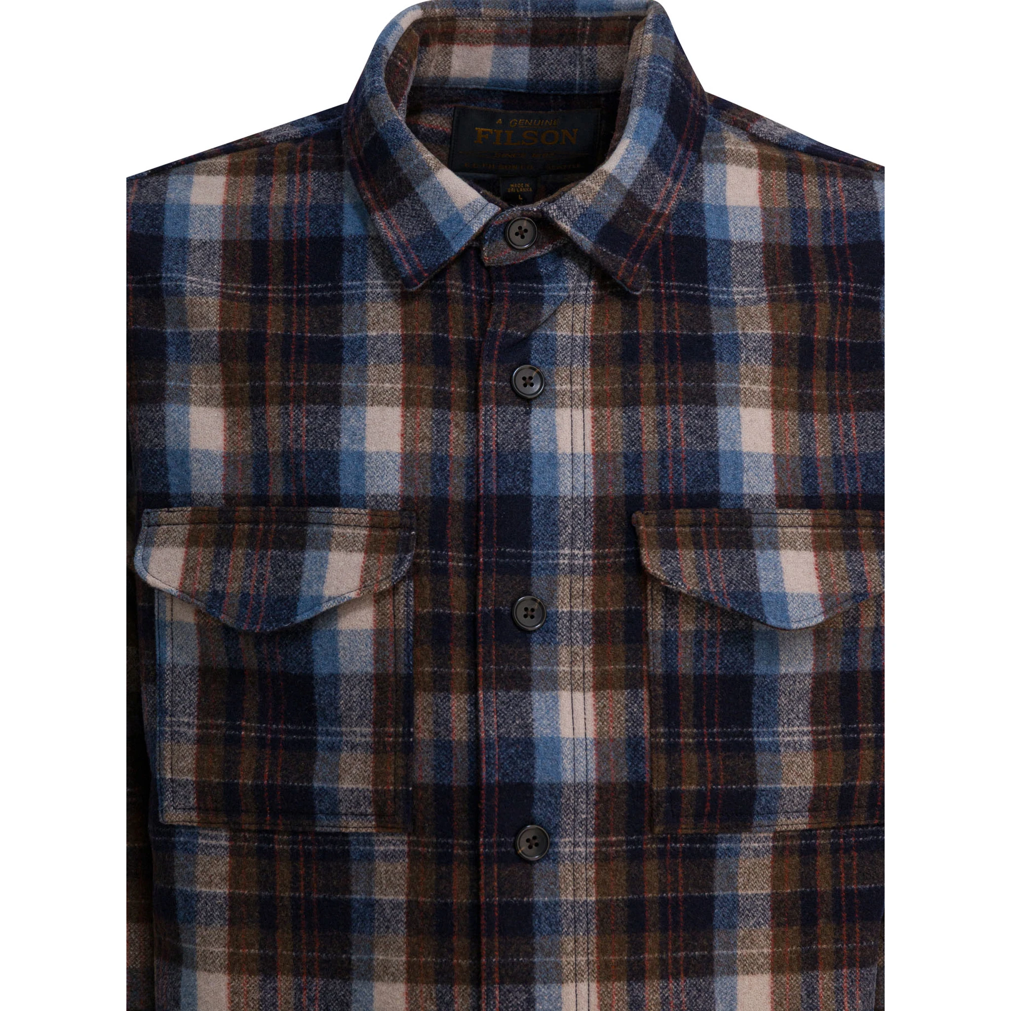 Wool overshirt jacket