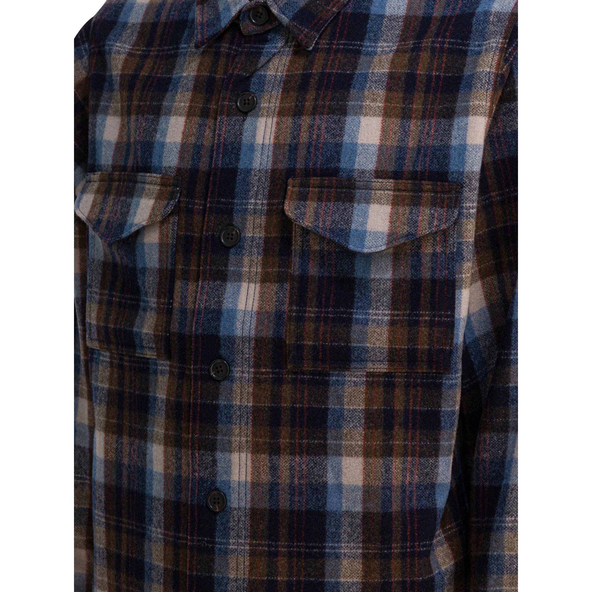 Wool overshirt jacket