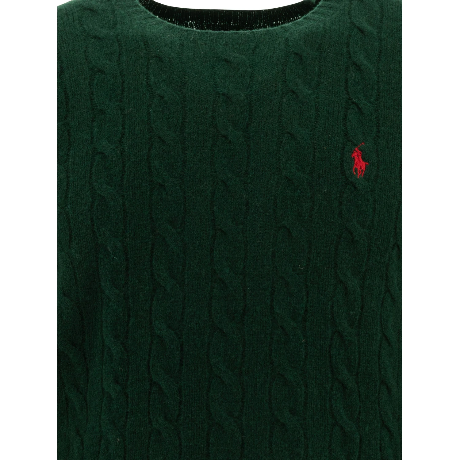 Wool and cashmere crewneck sweater with logo