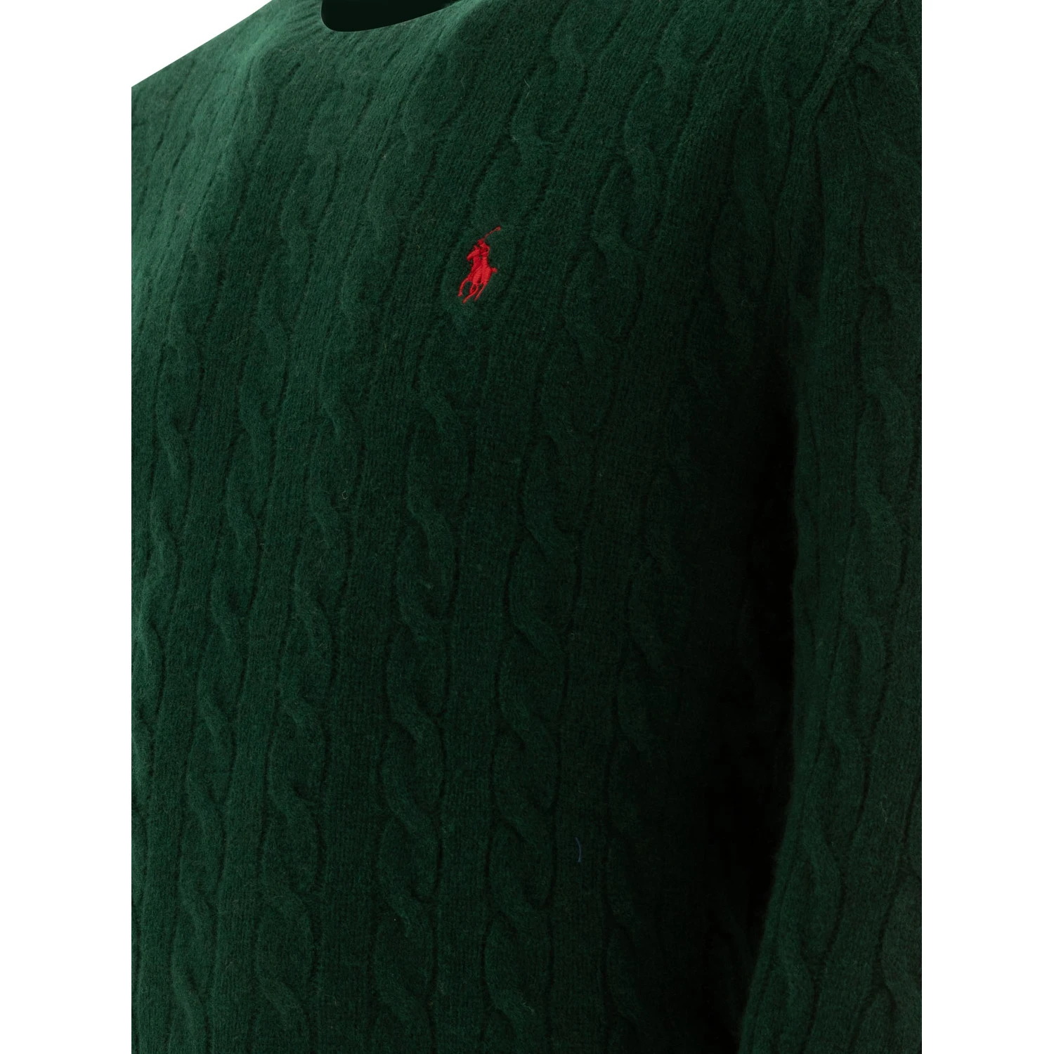 Wool and cashmere crewneck sweater with logo