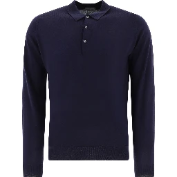 "Belper" merino wool polo shirt